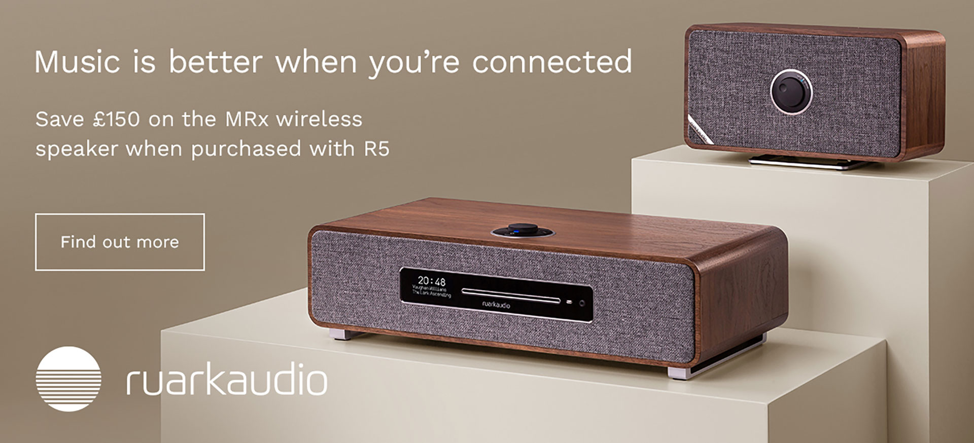 Save £150 On Ruark R5 + MRx Speaker | Unilet Sound & Vision